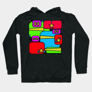 Inner child. Abstract fun design in bright colors and shapes that celebrate the child within. Hoodie